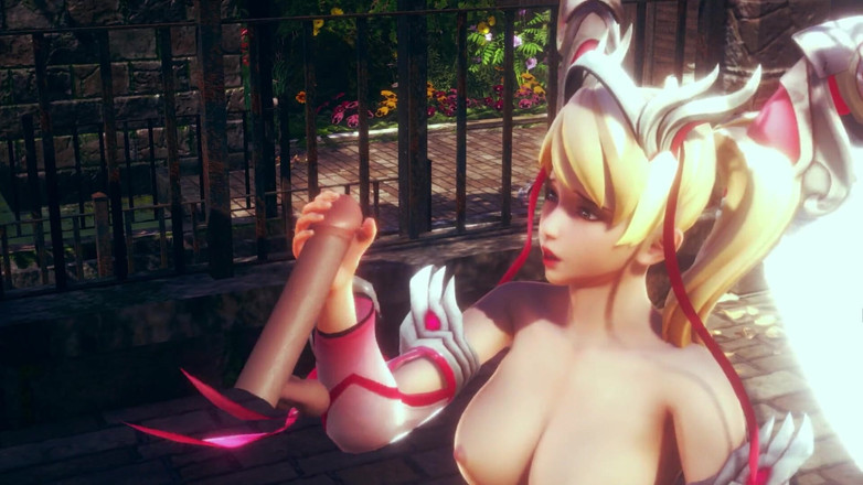 H3DC: 3D Hentai Overwatch mercy si masturba il tuo cazzo
