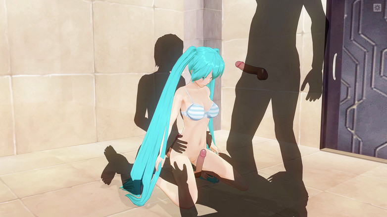 H3DC: 3D Hentai Miku tripla penetrazione