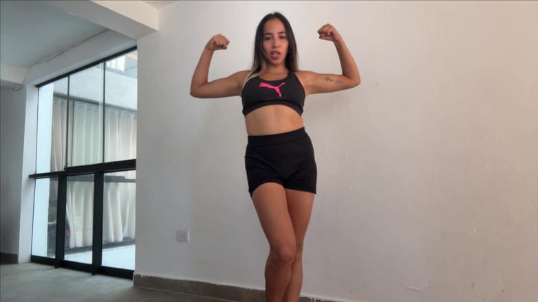 Goddess Alexa femdom: Addicted to Gymrats and Fabric Muscle Worship Biceps Abs Femdom...