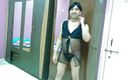 Cute &amp; Nude Crossdresser: Sexy sissy crossdresser femboy Sweet Lollipop in a sexy black...