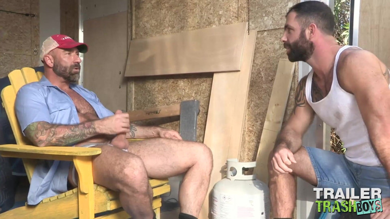 Trailer Trash Boys: TRAILERTRASHBOYS - Drew Sebastian raw breeds gay Jake Nicola
