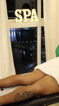 Real Amateur Uniform Roleplay: Intense Oiled Massage Therapy