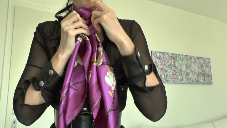Lady Victoria Valente: Styling saténové šátky ve stylu Ascot - část 1