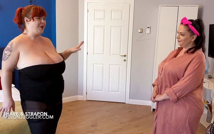 Real Plump Lesbians: BBW lesbijki goli się i jebanie strapon