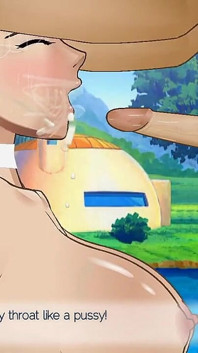 Bulma Sloppy Facefuck in Wedding Dress